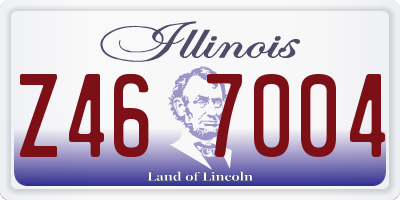 IL license plate Z467004