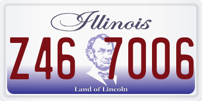 IL license plate Z467006