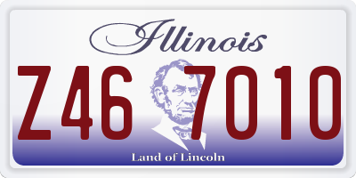 IL license plate Z467010
