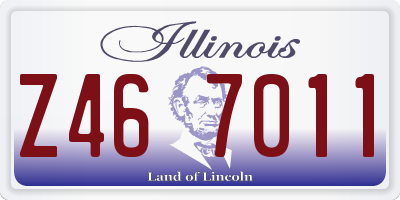 IL license plate Z467011