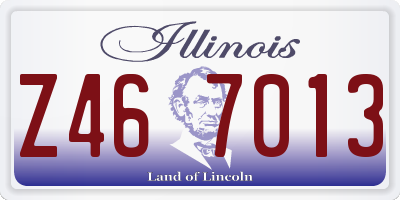 IL license plate Z467013