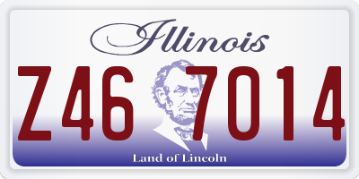IL license plate Z467014