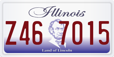 IL license plate Z467015