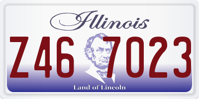 IL license plate Z467023