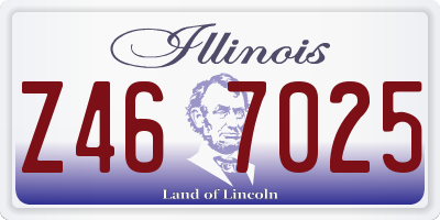 IL license plate Z467025