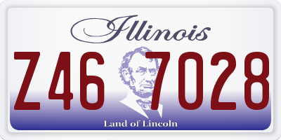 IL license plate Z467028