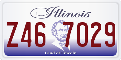IL license plate Z467029