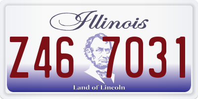 IL license plate Z467031