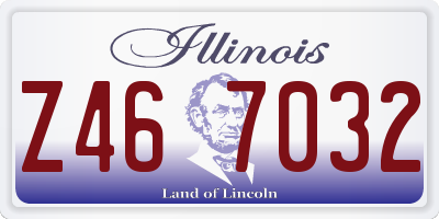 IL license plate Z467032