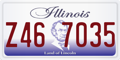 IL license plate Z467035