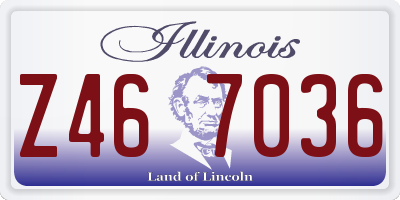 IL license plate Z467036