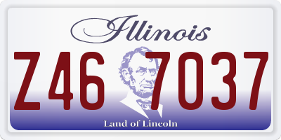 IL license plate Z467037