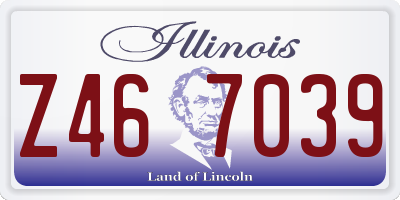 IL license plate Z467039