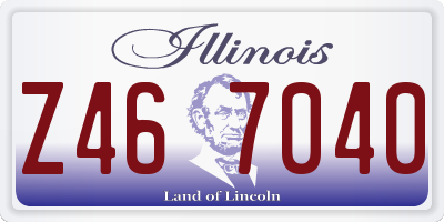 IL license plate Z467040