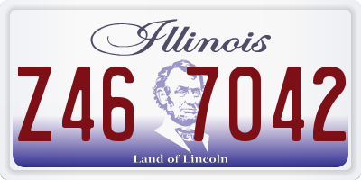 IL license plate Z467042
