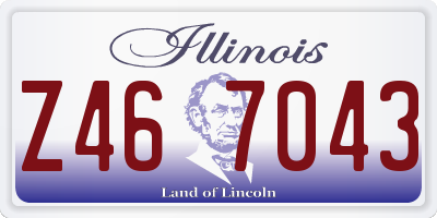 IL license plate Z467043