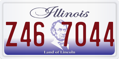 IL license plate Z467044