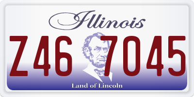 IL license plate Z467045