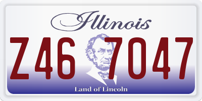 IL license plate Z467047