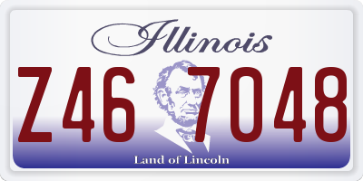 IL license plate Z467048