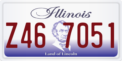 IL license plate Z467051