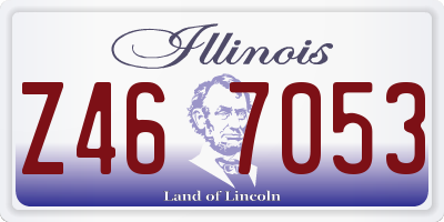 IL license plate Z467053