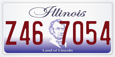 IL license plate Z467054
