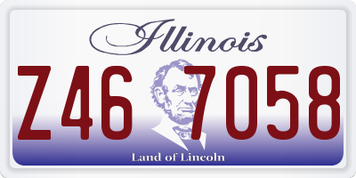 IL license plate Z467058