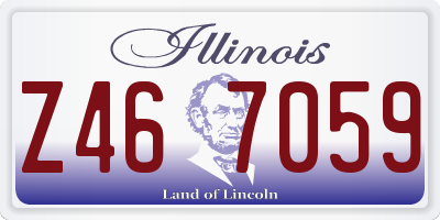 IL license plate Z467059