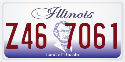 IL license plate Z467061