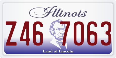 IL license plate Z467063