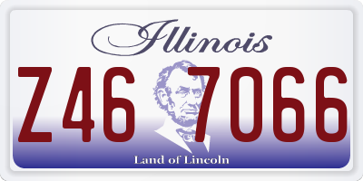 IL license plate Z467066
