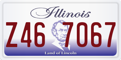 IL license plate Z467067