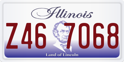 IL license plate Z467068