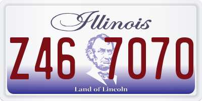 IL license plate Z467070