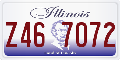 IL license plate Z467072