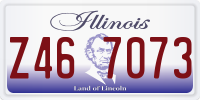 IL license plate Z467073