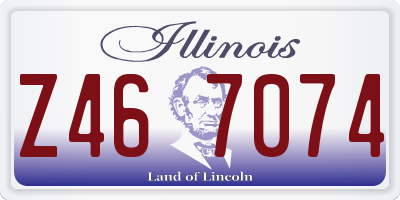 IL license plate Z467074