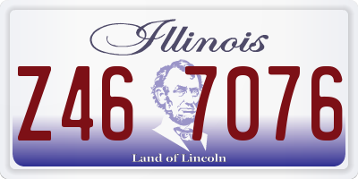 IL license plate Z467076