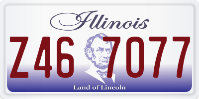 IL license plate Z467077