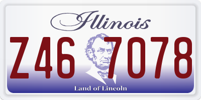 IL license plate Z467078