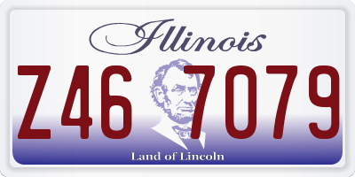 IL license plate Z467079