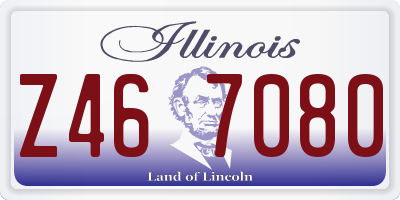 IL license plate Z467080