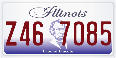 IL license plate Z467085