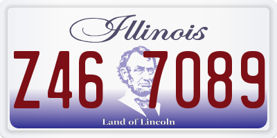 IL license plate Z467089