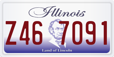 IL license plate Z467091