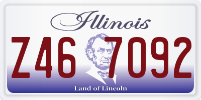 IL license plate Z467092