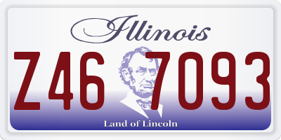 IL license plate Z467093