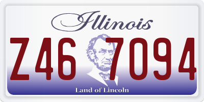 IL license plate Z467094
