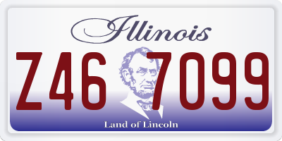 IL license plate Z467099